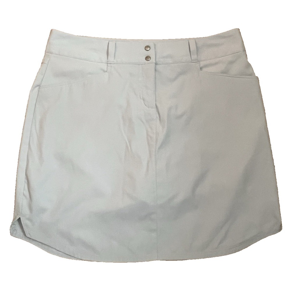 adidas Women's Size 6 Golf Skort Light Blue Pockets Poly/Spandex 31”x17.5”